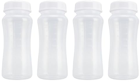 LUCKDANO Milk Storage Bottles 8 Pcs Reusable Breastmilk Storage Bottles 300ml Capacity Wide Neck Leak Proof Design Compatible with & Dr. Brown's