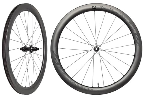 Novatec Carbon Laufradsatz, Rennrad Set, 50 mm & 1.317 g, Tubeless, R5 Disc CL-Pro, Sram XDR