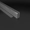 gaestopas serie-e – Kabelkanal 40 x 100 mit Schlitz 8 mm grau