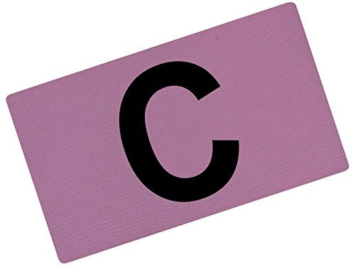 fanshirts4u Kapitänsbinde Spielführerbinde Capitainsband C (rosa, Junior ca. 22cm Umfang)