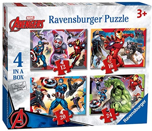 Ravensburger Marvel Avengers 4 In Box Jigsaw Puzzles Kids Age 3+
