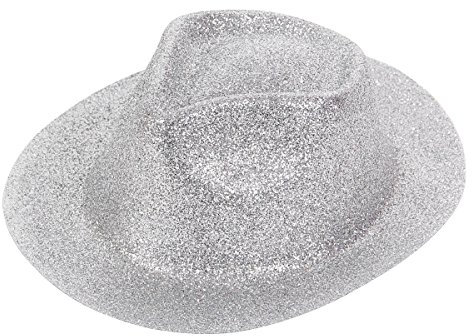Alsino Glitzer Disco Trilby Hut Partyhut Fedora Trilbyhut Glitzerhut, Variante wählen:TH-91 Glitzer silber