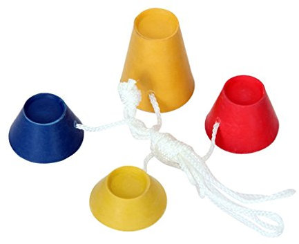 4-Piece Jumbo Rubber Winter Golf Tees, 4 Colours with Different Heights, Ideal for Icy Days