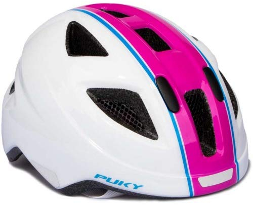PUKY PH 8 Kinder Fahrrad Helm Gr.51-56cm weiß/pink