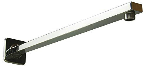 Brausearm 16 zoll Quadratisch, Cokvok Wandarm Duscharm fur Regenduschkopf, Wandmontage 40 cm Messing Verchromt