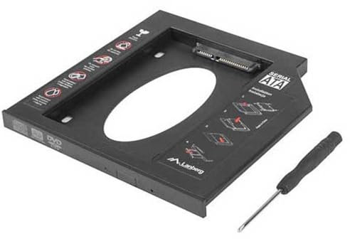 LANBERG Adaptador DVD para PORTATIL HD/SSD DE 2.5'' 7MM IF-SATA-10