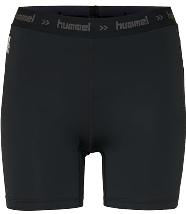 hummel First Caleçon de Sport pour Femme - Culotte Hipster pour Femme - sous-vêtement Respirant - sous-vêtement Fonctionnel avec Taille élastique Rabattable, Noir, XL