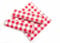 texpot 6 Stück Landhaus Servietten 40 x 40 cm Rot-weiß Kariert aus 100% Baumwolle im 20 mm Karo Bauernkaro