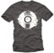 Cooles Dj T-Shirt mit Vinyl Schallplatte Dunkelgrau Größe L