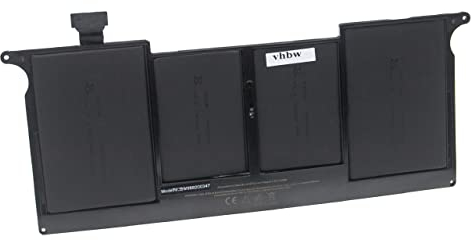 vhbw Batería reemplaza Apple 661-5736, A1375, 020-6920-B para Notebook (4800 mAh, 7,3 V, Li-Poli)