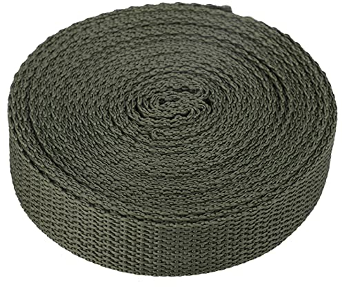 WERTSWF Sangle de serrage en nylon pour arbre - 20 m de large - 2,5 cm de large - Pour support de plantes, lissage, fixation, Vert, 2.5cm x 20m