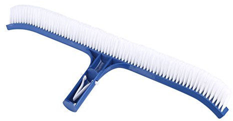 Cepillo para Piscina de 45 Cm con Cerdas de Plástico de Nailon Resistentes, Herramientas de Limpieza con Mango de Aluminio de Alta Resistencia para Barrer la Pared de la Piscina Y Baldosas de Algas