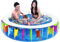 Bakaji Piscina Gonfiabile Fuoriterra Rotonda Family in PVC Multicolore Diametro 190cm Altezza 50cm da Esterno Giardino Capacità 577 Litri