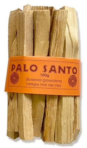 100g Palo Santo Stäbe ca. 10-15 Stück – Heiliges Holz aus Peru – Räucherwerk zur Energie Reinigung, Meditation & Entspannung – Natürliches Duft Holz