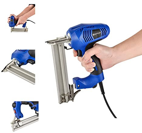 Druckluftklammergerät Nagler 15-25mm Heftklammern, davon 100 Heftklammern 2 in 1 Druckluftnagler, DIY-Projekte in den Bereichen Polsterung, Zimmerei und Holzbearbeitung