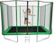 MASGAMES Elastisches Bett, rechteckig, L | Sicherheitsnetz | Leiter inklusive | verzinkter Rahmen | für den Außenbereich | unterstützt das Gewicht Erwachsene | Maße: 305 cm lang x 215 cm
