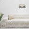 Byour3 - Sofabezug 100% Reine Baumwolle 2 3 4 Sitzer Sofa Cover Sofaüberwurf Auch Für Ecksofa L U Form Sofa-Couch Abdeckung Alles Couchbezug Abwaschbar Blumenmuster (Elfenbein, 2 Sitzer)