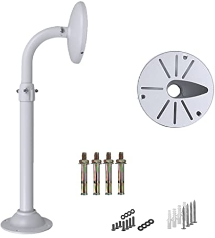 WiTi 6 inch Base Extendable J-Pole Mount Bracket for CCTV IP Cameras,40CM-60CM Adjustable Mounting Bracket for Security Surveillance Camera System,Solid Metal Indoor Outdoor