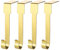 Guojanfon 4 Stück Weihnachtsstrumpfhalter, Metallhaken zum Aufhängen von Weihnachtsstrümpfen, Strumpfhalter für Kaminsims für Weihnachtsdekorationen (Gold)