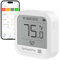 Qingping Wi-Fi Indoor Thermometer Hygrometer, Remote Monitoring via Qingping IoT, Temperature and Humidity Monitor for Different Scenarios, Fast Alarm Notification, Rechargeable Battery