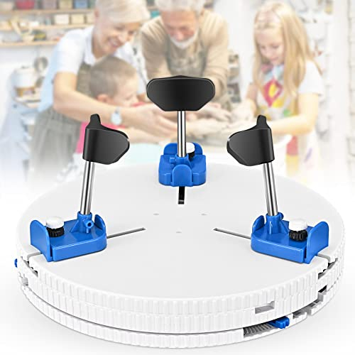 Hlieeosfcn Ceramica Regolabili Utensili, Strumento di Riparazione per Ceramica Regolabile per Giradischi, Trova Automaticamente Il Centro di Riparazione, Adatto per Principianti in Ceramica