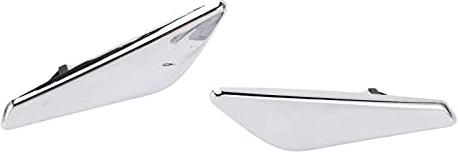 2 Pack Vorderer Kotflügel, Verchromt, 51117338569, Ersatzteile, Kompatibel mit X3 X4 F25 F26 2013–2017 Frontkotflügel Chrom Finisher