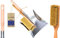 ToolSpace | Set 2pcs: recogedor Metal galvanizado y Cepillo de Mano | Escoba de Mano cerdas Naturales de Madera de Haya | Escoba de Madera | Set recogedor | recogedor de Acero Inoxidable