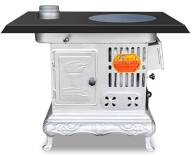 YUGXTH Wood Stove, Camping Wood Stove with Oven, Hot Tent Stove with Stove Ring and Lid, for Tent, Shelter, Heating and Cooking