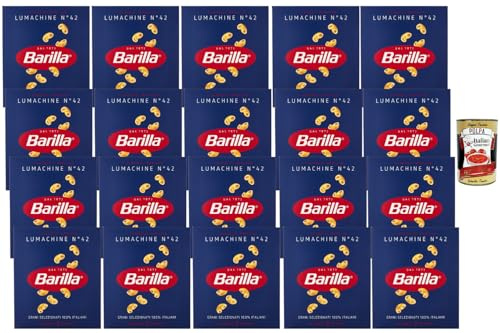 Italian Gourmet Bundle Lumachine Pasta 20x 500g + Italian Gourmet Polpa Gratis – Italienische Lumachine n°42, klassische Hartweizen-Pasta, kleine Röhrennudeln & Vorrat 10kg