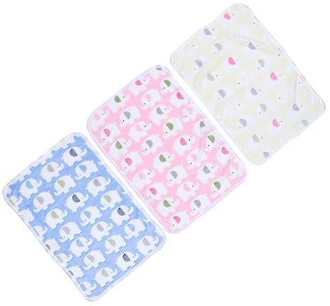 minkissy 3pcs Quilt Blanket Warm Throw Blanket Bunny Bedding Puppy Blankets Small Dog Blanket Puppy Treats for Small Puppy Guinea Pig Bedding Winter Blankets Warm Blanket The Cat