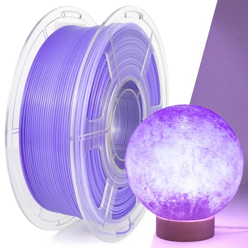 IEMAI PETG Filament 1.75mm, Durchscheinend PETG Violett Weiß 1Kg, Regenbogen PETG High Speed 3D Drucker Filament, PETG 1.75mm, Maßgenauigkeit +/- 0,02 mm