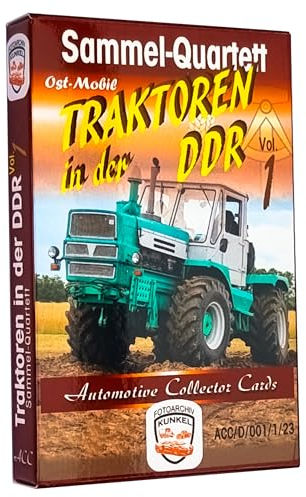 Automotive Collector Cards Quartett Kartenspiel Traktoren in der DDR Volume 1, Acc, Trumpfspiel, Ostalgie, Fotoarchiv-Kunkel