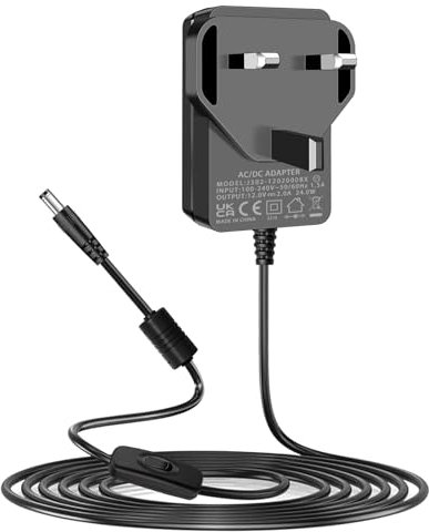 Replacement for Spectra Breast Pump Charger, 12Vdc Power Cord Compatible with Spectra S1 S1 Plus S2 S2 Plus S3 Pro SG Synergy Gold SPS100 SPS200 9 Plus Power Supply