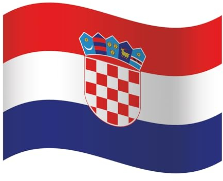 EM Fanartikel Magnet Flagge Fahne für Auto Deko Alle Länder Verschiedene Größen (Kroatien, L (45x30cm))