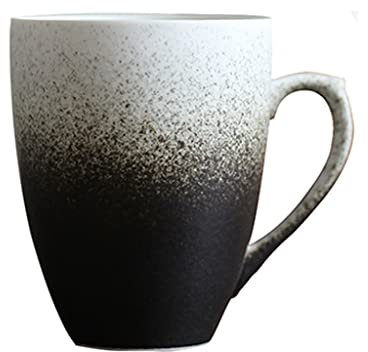 AIHEDOUJ Becher Trinkbecher Kaffeetasse Keramik Wasserbecher Kreative Keramikbecher Becher Kaffeetasse Persönlichkeit Scrub Paar Becher Wasserbecher Büro Kaffeebecher Tassen Set (A)