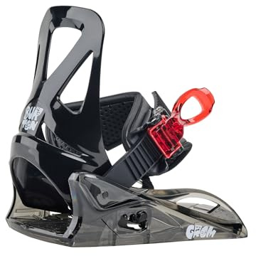 Burton Fixations de snowboard Grom Disc pour enfants, noir, taille M