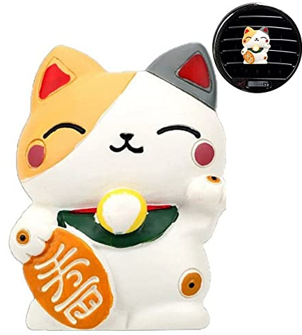 Schöne Lucky Cat Auto-lufterfrischer, Duft-diffusor, Tier-innenausstattung, Auto-klimaanlage, Auslass, Parfüm-Clip