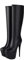 Stivali Alti Fino al Ginocchio con Punta Tonda e Plateau in Vernice da Donna, con Tacco Alto 15 cm, Stiletti, alla Moda, Autunno Inverno, Stivali a metà Polpaccio,Black 1,35 EU