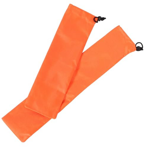 IMIKEYA 2 Pièces De Rangement Voyage Parapluie Parapluie Pliant Housses De Parapluie Imperméables Pochettes De Rangement De Voyage Porte Parapluie Orange Tissu Oxford