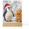 NTVOWPZO Night Light Personalized Night Light Snow Mountain Buddies LED Night Light Acrylic Night Light LED Night Lamp with USB Cables Bedside Lamp for Room Restaurant Bar