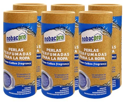 NobacPro | Perlas Perfumadas para la Ropa | 180 Lavados | Fragancia de Larga Duración | Sin Químicos Dañinos | Ideal para Pieles Sensibles y Todo Tipo de Tejidos