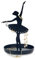Balvi Porte-bagues Ballerina Couleur Noir Porte-Bijoux Silhouette Ballerine Métal