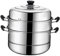 FUNNETOYU Olla Vaporera Inoxidable De Potente Capacidad Compatible Con Estufas Gas y Eléctricas