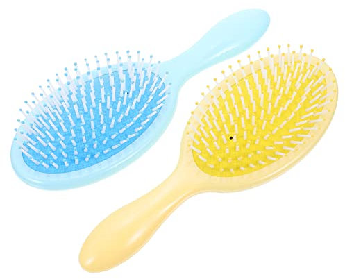 WRITWAA 2piezas Peine De Masaje Cojín De Aire Para Cabello Peines Portátiles Antiestáticos Para Mujeres Herramienta De Corte Para Uso Diario El Hogar