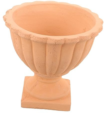 Mipcase Pot De Fleurs Chic Poterie Rouge Conteneur pour Plantes Jardinière Drainage pour Intérieur Et Extérieur