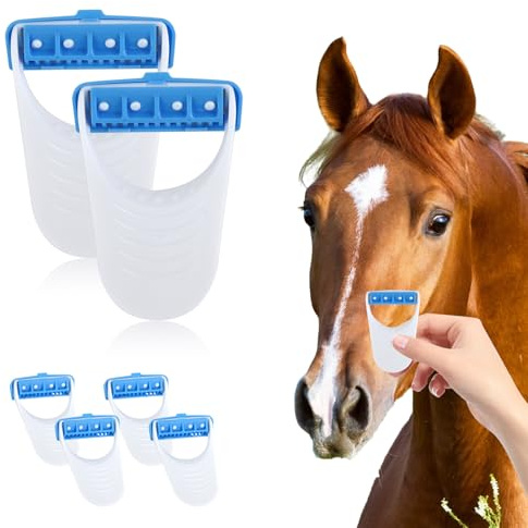 RJLCTH 6 Pcs Disposable Horse Grooming Razors, Stainless Steel Blades