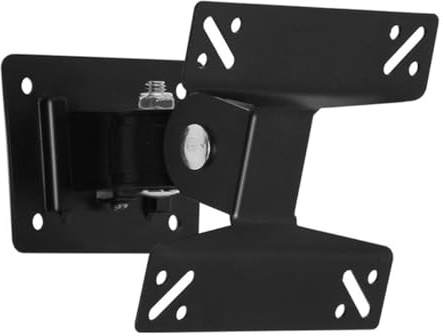 HOLIDYOYO Adjustable Angle 14-27 Inch LCD TV Display Rotating Holder Bracket with Metal Shaft Rotatable LCD TV Rack Wall Mount Suitable for Living Room and Office Use