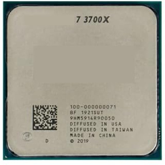 Processeur CPU 7 3700X R7 3700X 3.6 GHz à 4.4 GHz, 8 cœurs, 16 Threads, 65W L3 = 32M, 100-000000071, Socket AM4 PCIE4.0, utilisé