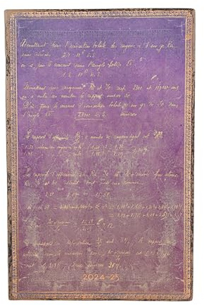 Marie Curie, Science of Radioactivity (Embellished Manuscripts Collection) Maxi 18-month Vertical Softcover Flexi Dayplanner 2025 (Elastic Band Closure)