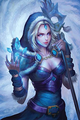 Crystal Maiden Dota 2 Notebook, Journal for Writing, College-Ruled